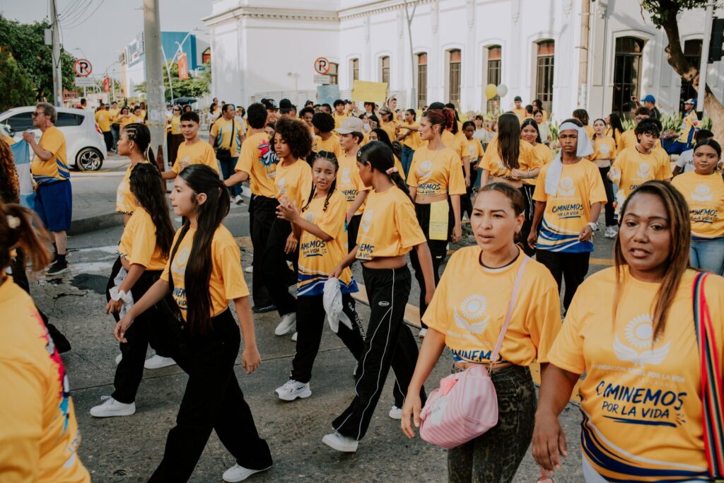 Participantes de la tercera Caminata por la Vida en Barranquilla, 11 de septiembre de 2026