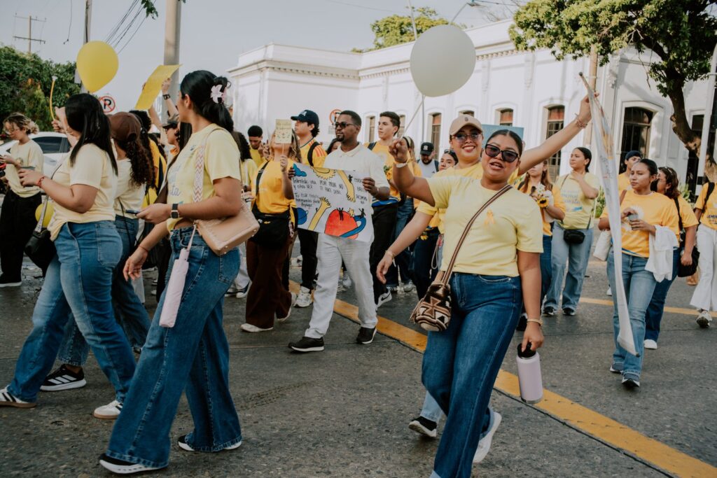 Participantes de la tercera Caminata por la Vida en Barranquilla, 11 de septiembre de 2026